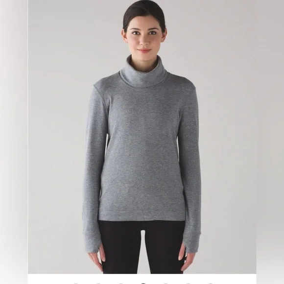 Lululemon Double Up Long Sleeve (Reversible) | Gray | Size 6 - Picture 1 of 13